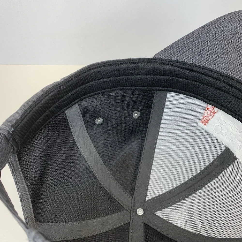 Oklahoma Pipe Sales Hat Gray OSFM Adjustable Strap Fahrenheit Baseball Cap